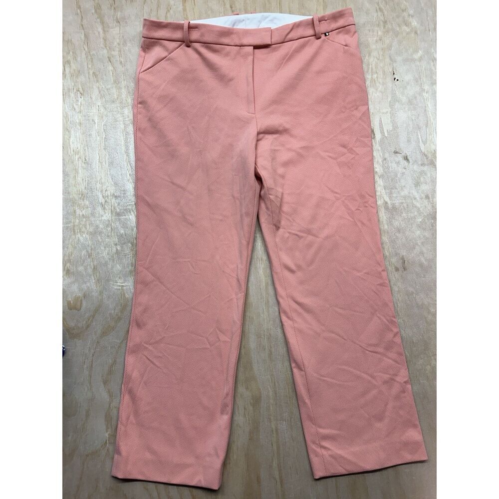 Hugo Boss Tatiani Twill Pants Coral 14 Ankle Pants Women’s Salmon NWTs Slacks
